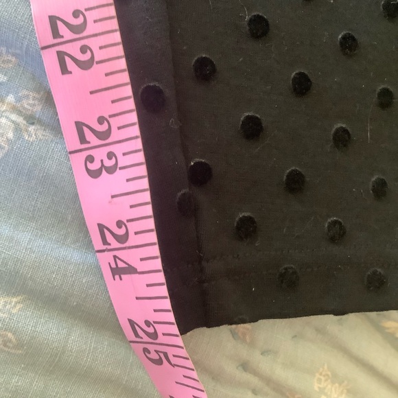 LOFT Womens Black Pull On Swiss Dot Size M 31”x25” - Picture 4 of 7